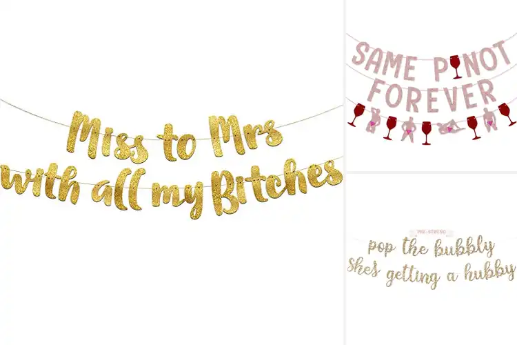 Detailed view of Best Bachelorette Party Signs
