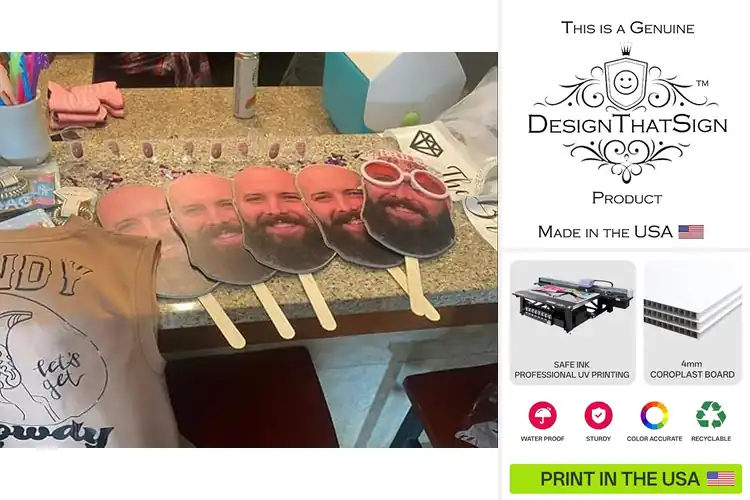 Detailed view of Best Big Head Cutouts: Custom Designs for Memorable Moments