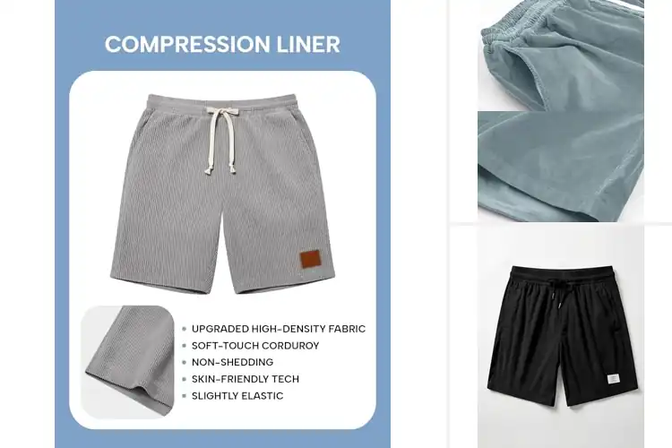 Detailed view of Best Casual-Wit Corduroy-Seaside Shorts
