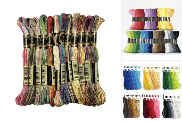 Detailed view of Best Color Threads For Floral Embroidery