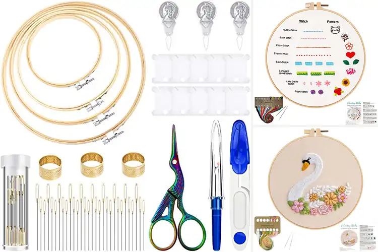 Detailed view of Best Cross Stitch Kits with Tools Included