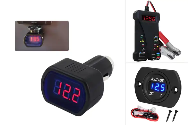 Detailed view of Best Digital Car Meters: Real-Time Battery Health Monitor