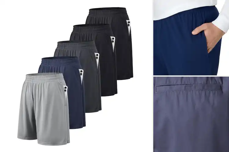 Detailed view of Best Elastic Waist Shorts Men