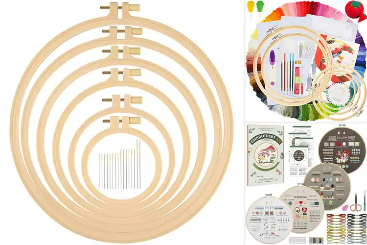 Detailed view of Best Embroidery Hoop Kits