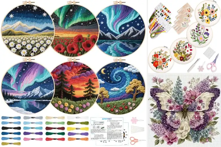 Detailed view of Best Embroidery Kits for Home Decor