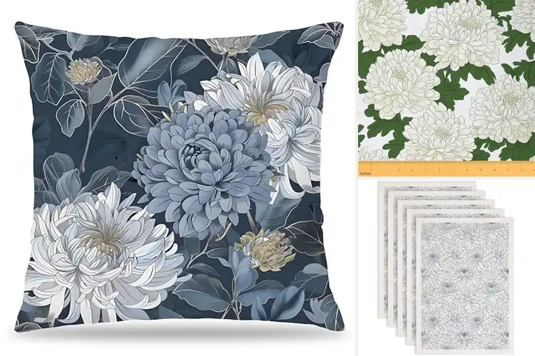 Detailed view of Best Floral Chrysanthemum Patterns