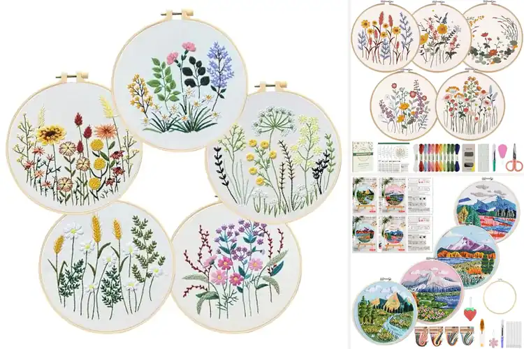 Detailed view of Best Floral Embroidery Pattern Sets