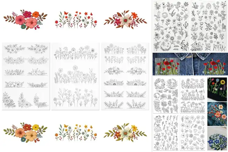 Detailed view of Best Floral Embroidery Patterns