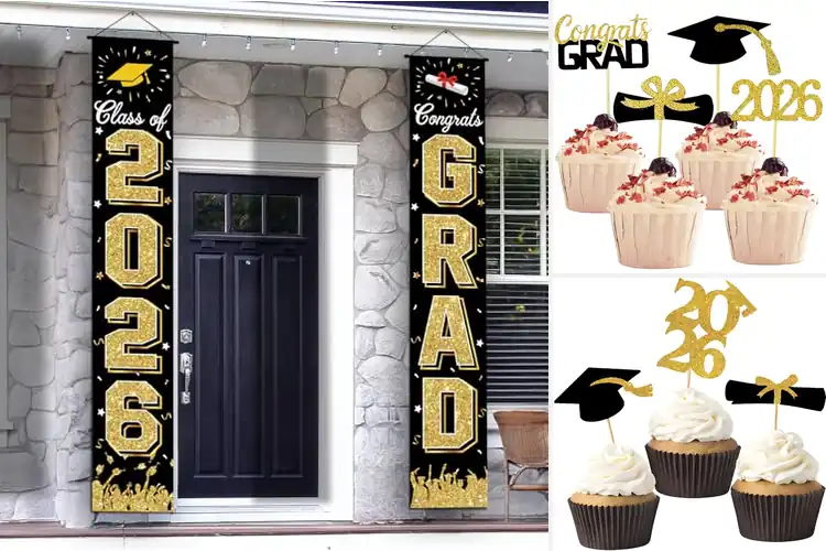 Detailed view of Best Graduation Party Decorations: Sparkle & Style