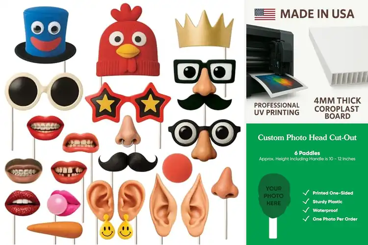 Detailed view of Best Oversized Face Props: Spark Laughter at Any Event