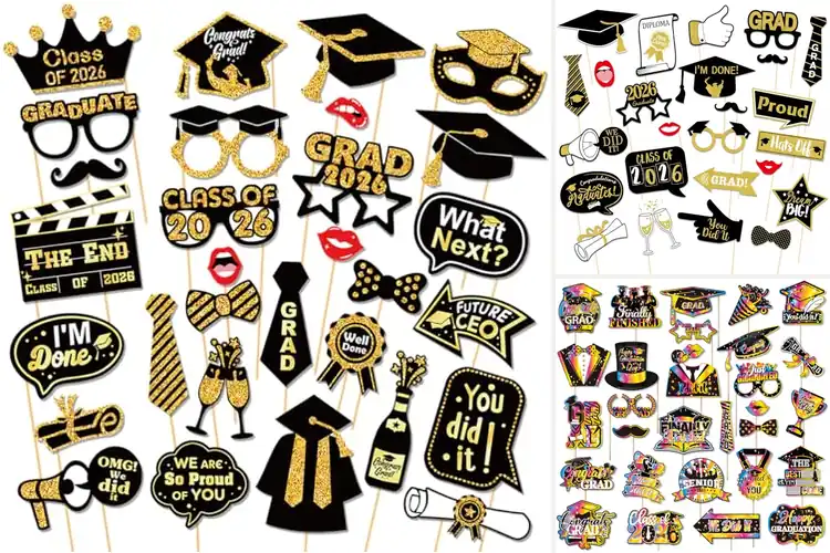 Detailed view of Best Party Face Props