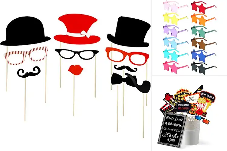Detailed view of Best Party Photo Props