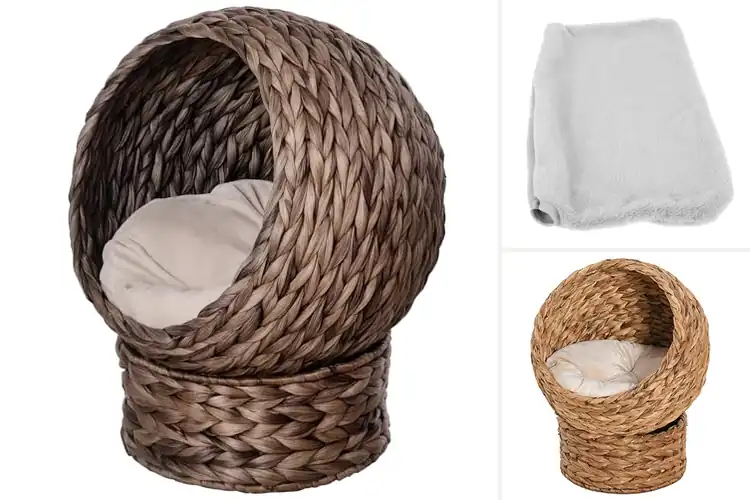 Detailed view of Best Perches Indoor Raised Eggs: Cozy & Stylish Cat Comfort