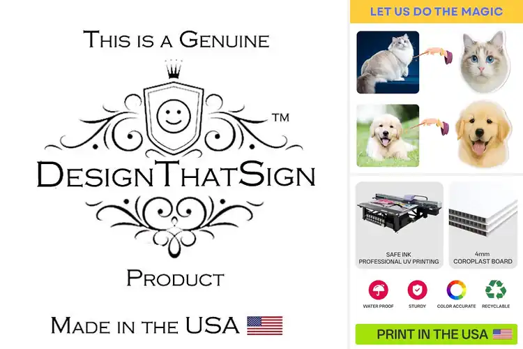 Detailed view of Best Personalized Face Signs
