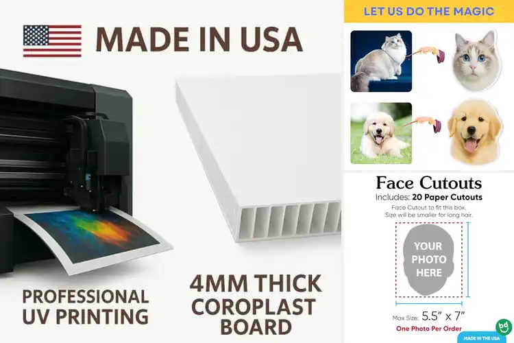 Detailed view of Best Personalized Giant Face Cutouts