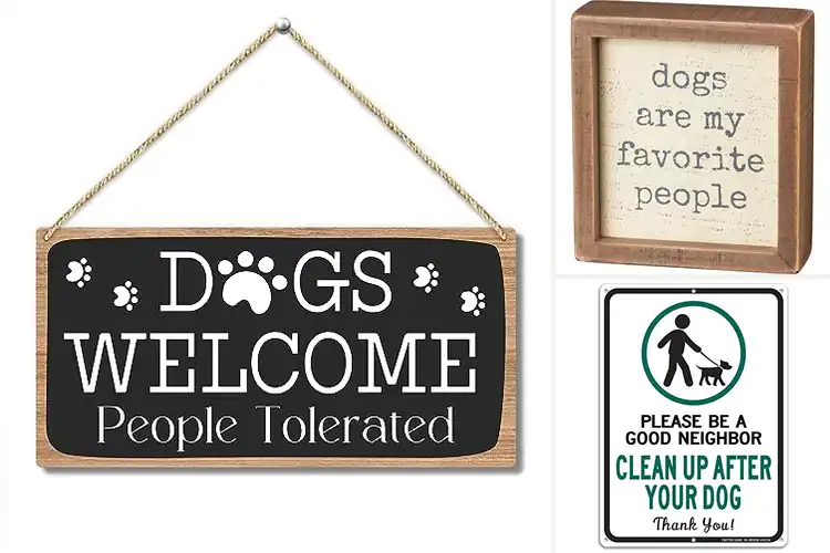 Detailed view of Best Pet And People Signs