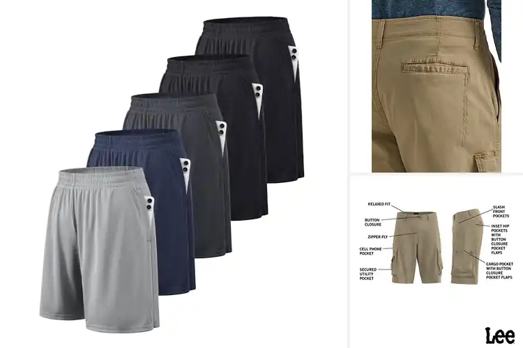 Detailed view of Best Pockets Shorts For Men