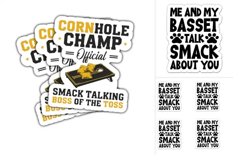 Detailed view of Best Smack Talk Stickers