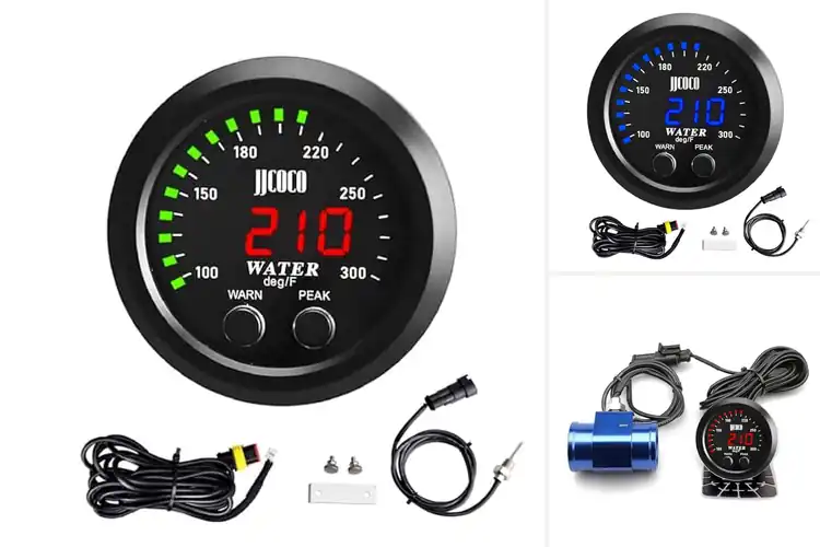 Detailed view of Best Temperature Gauge 52mm Water Temp With Alarm