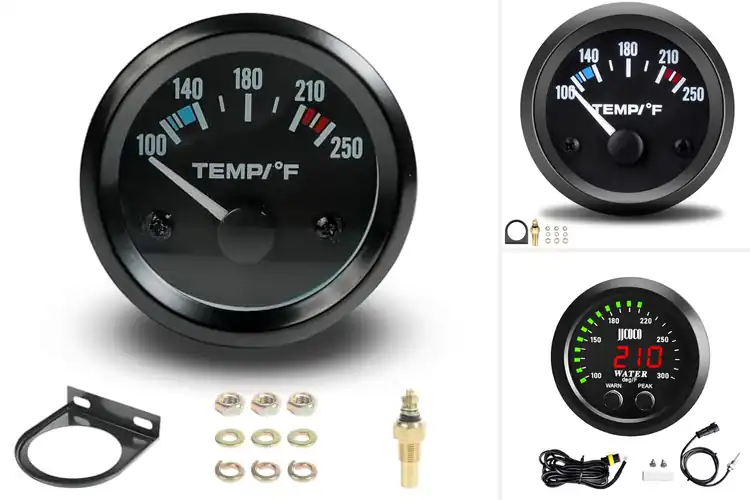 Detailed view of Best Universal 2Inch Temperature Gauge For Vehicles