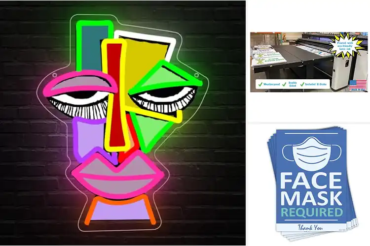 Detailed view of Best UV Printed Face Signs