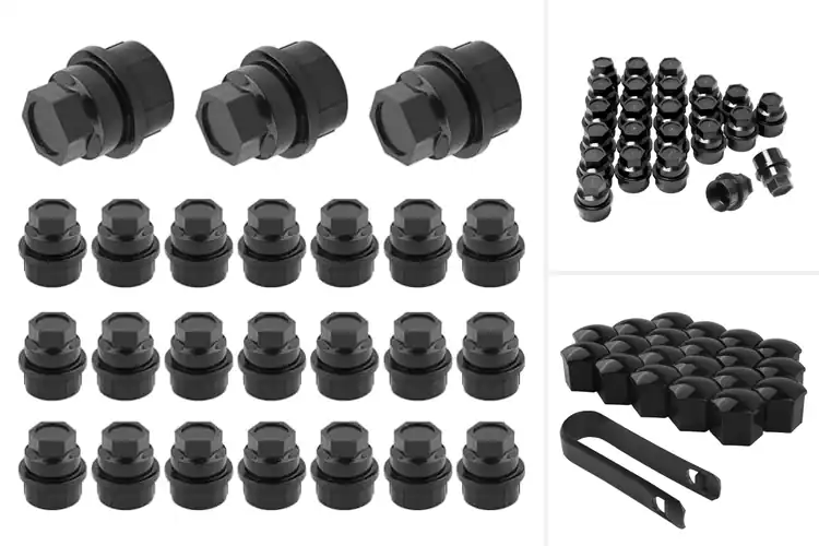 Detailed view of Best Weatherproof Lug Nut Cap Set For Car Wheels