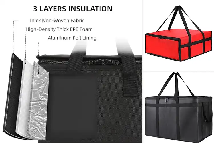 Detailed view of Best Zippered Pizza Bags: Top 10 Picks for Hot, Fresh Pies